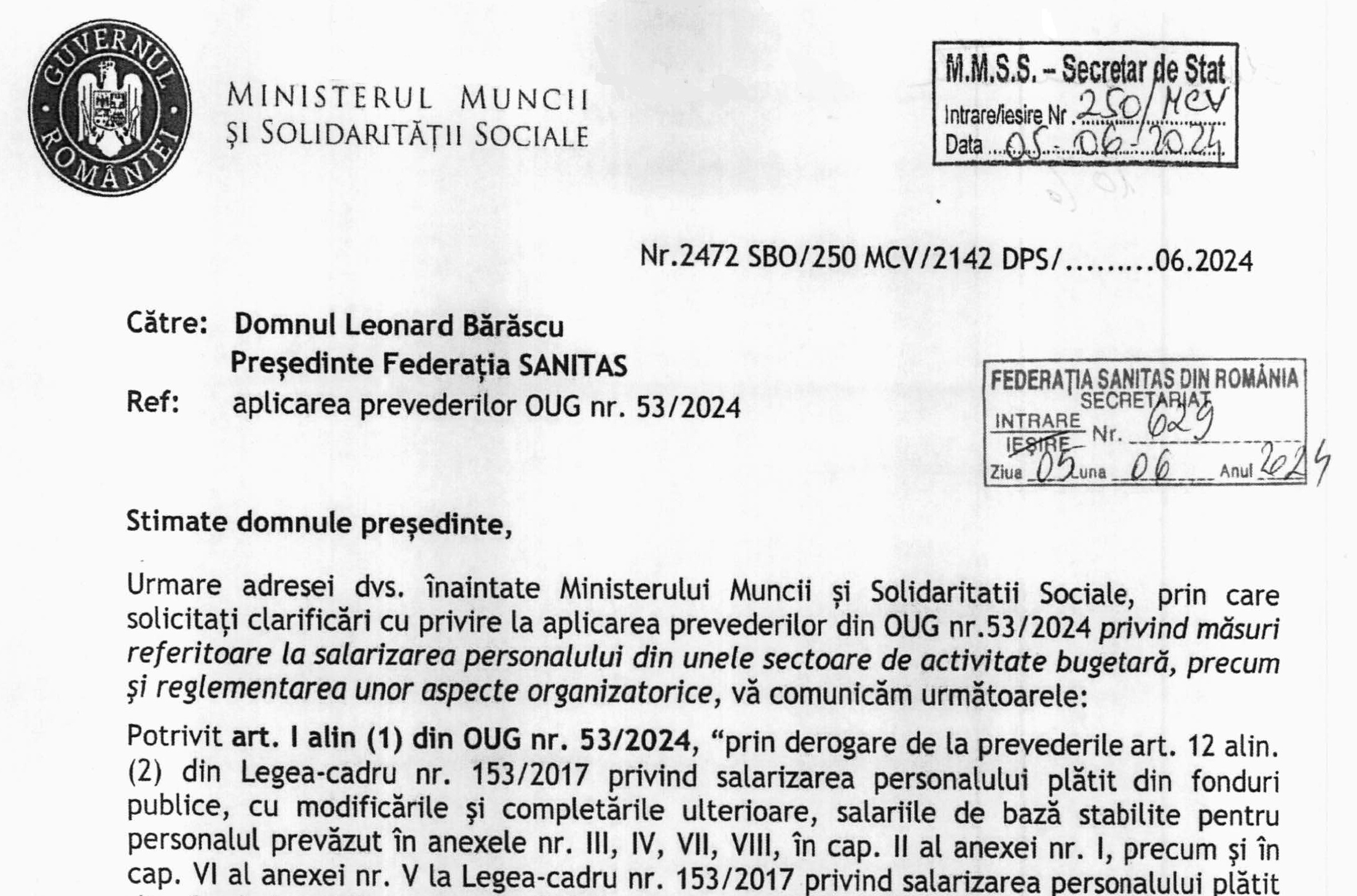 Personalul de suport și cel din cercetare din Sănătate și Asistență socială câștigă încă 10% la salariul de bază